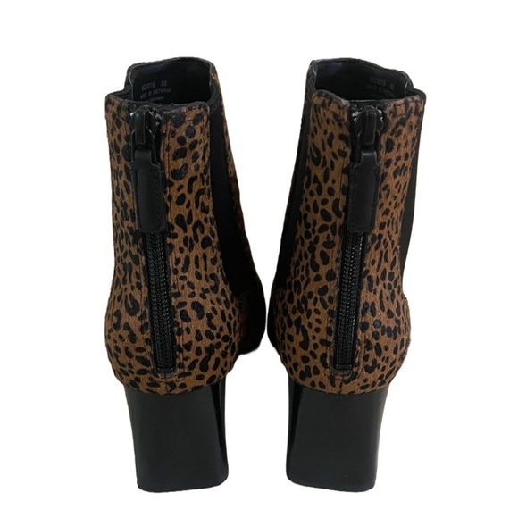 Cole Haan Women’s Classics Etta Ankle Bootie Leopard Print Real Fur size 8 - Picture 4 of 8